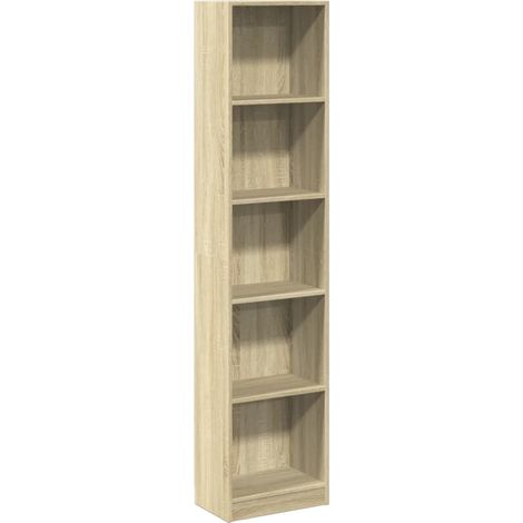 Estantería de madera de ingeniería roble Sonoma 40x24x176 cm vidaXL
