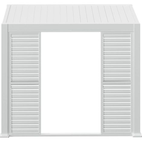 Persiana scorrevole per pergola bioclimatica evora - 1 3 lati - 2,7 x 2,34 m bianco - Hespéride