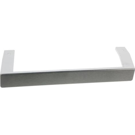 POIGNEE DE PORTE BLANCHE AVEC FACADE EN METAL BROSSE DE REFRIGERATEUR BEKO