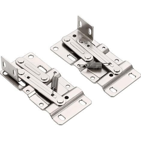 1 paire de charnières pour plateau inclinable, charnières d\'évier standard pour tiroir avant d\'évier en acier (1/5)
