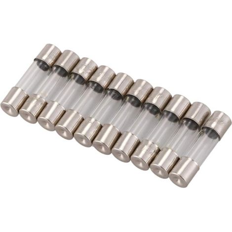 Beyamis Lot de 10 fusibles en verre à action rapide 250 V 0,2 A (5 mm x 20 mm) pour la protection des circuits électroniques. (1/5)