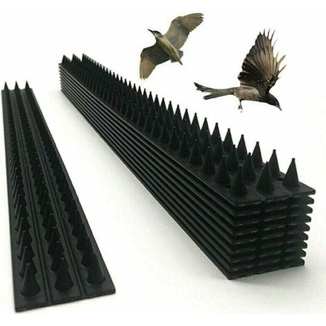 Vtizikl Ensemble de 10 Pics Répulsifs Anti-Oiseaux pour Clôture Murale - Dissuasion avec des Pics pour Éloigner les Oiseaux.