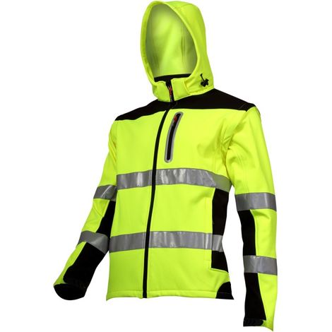 Lahti Pro Veste Softshell Jaune Vif Sécurité Travail