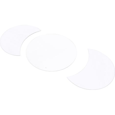 Sticker mural miroir acrylique en forme de demi-lune et de soleil, décoration murale argentée pour la maison. (1/5)