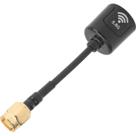 Professionelle 5,8-GHz-Antenne mit 2,8 dBi Signalverstärkung für FPV-Renndrohnen (schwarz, SMA-Anschluss) (1/5)