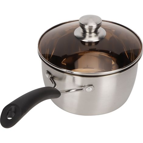 Einzeltopf aus verdicktem, nichtmagnetischem Verbundstahl, mit einem Griff, 18 cm Küchenutensil. (1/5)