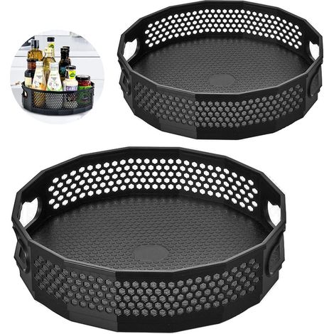 2 Pièces Plateau Tournant Lazy Susan Porte-épices Rotatif à 360° (1/5)