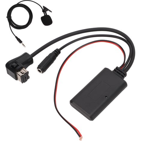 Câble Audio Bluetooth Stéréo Adaptateur Entrée AUX avec Micro Intégré pour Autoradio Pioneer P99 P01 Remplacement (1/5)
