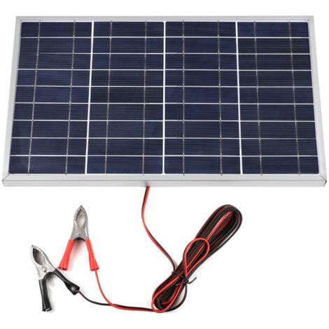 Panneau solaire 12V 10W, contrôleur Portable, ensemble d'alimentation, pince crocodile, générateur solaire domestique Rechargeable pour l'extérieur, chargeur solaire RV (1/5)