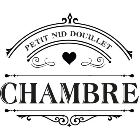 Sticker mural décoratif de porte chambre 20x20cm – Vinyle pour surface lisse – Application facile – Design moderne – Sud Trading (1/2)