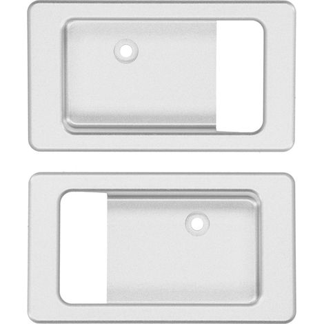 aqxreight 2 Stück Türgriffe innen, Aluminiumlegierung, Bechergriff, Türgriffrahmenverkleidung, passend für Defender 2004-2018 (1/5)