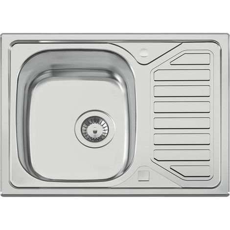 Naber Einbauspülen-Set Nava 1 Edelstahl mit Küchenarmatur Drive 1 Chrom Hochdruck (1/3)