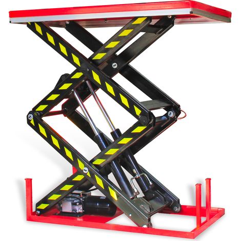 Table élévatrice à ciseaux électro-hydraulique - Hauteur de levage 2050 mm - 4000 kg - Moteur 2,2 kW 230 V - Plateau de 1200 x 1700 mm MW Tools TPSL4172