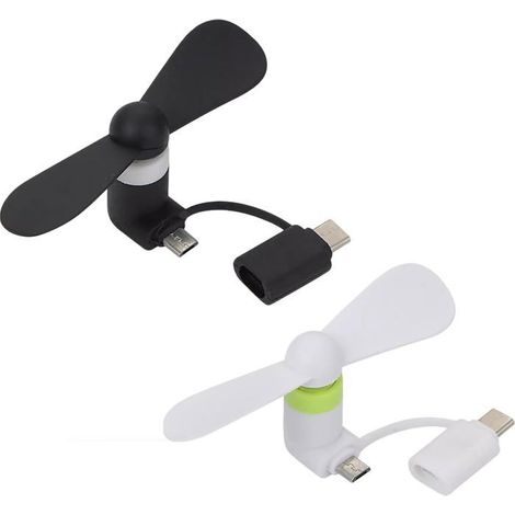 Ventilatore per cellulare, 2 mini ventilatori per cellulare, mini ventilatore universale (1/4)
