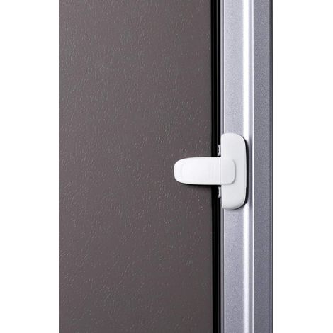 Serrure de réfrigérateur à porte unique sans danger pour les enfants,  utilise un adhésif 3M VHB, aucun outil ni mèche (Blanc, 1 Pièces) (1/5)