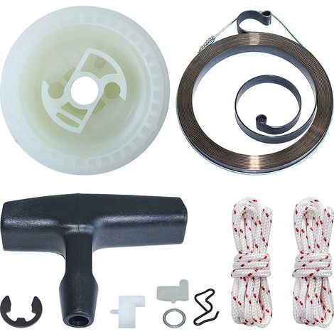 Ressort de lanceur AUMEL à rappel Poulie de démarreur Poignée Corde Rotor Cliquet Compatible avec STIHL MS180 MS170 MS210 MS230 MS250 021 023 025 017 018 Tronçonneuse (1/5)