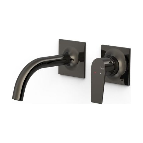 Pièce apparente pour élément encastré de lavabo Project Noir Métallisé - TRES 22130001KM