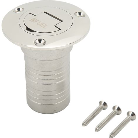 Bootsdeck-Einfülldeckel mit Schlüssel, aus hochglanzpoliertem Edelstahl, für Boote, Yachten oder Wohnwagen. (1/5)