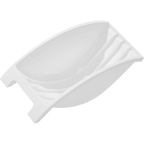 Égouttoir à vaisselle compact et peu encombrant de style japonais, idéal pour ranger et sécher les assiettes dans la cuisine. (1/5)