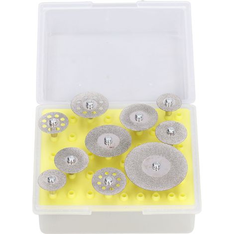 Ortviai Disques de coupe diamantés 10 pièces pour marbre et béton – précision élevée, épaisseur fine (1/5)