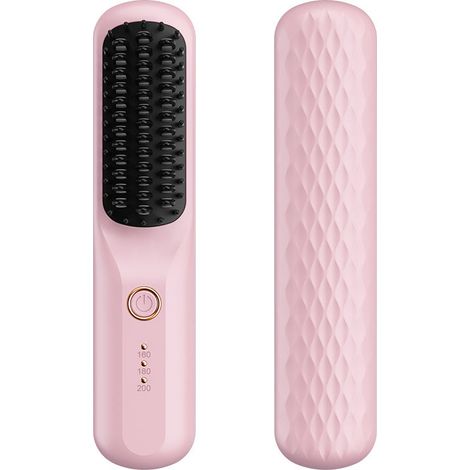 Fer à Lisser Multifonction Alimentation USB Modèle XH-01 Commande Mécanique Puissance 25-39W Tous Types de Cheveux Couleurs Blanc Rose Noir Dégradé (1/5)