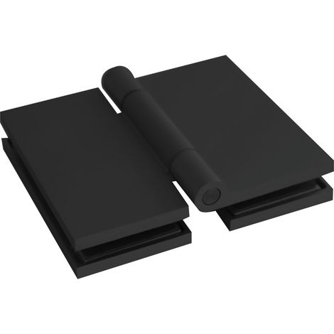 HARVIA Sauna-Glastürband Glas/Glas eckig Aluminium Schwarz (1/5)