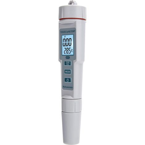 Testeur de pH/EC/TDS portable 4 en 1 pour l'analyse de la qualité de l'eau : mesure rapide et salinité. (1/5)
