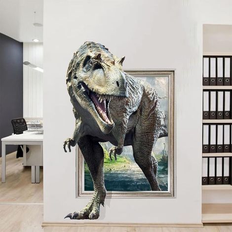 3D-Dinosaurier-Wandaufkleber für Kinderzimmer, Jungenzimmer, Spielzimmer, Babyzimmer (1/4)