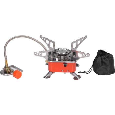 Poêle de Camping Pliable en Acier Inoxydable et Alliage d'Aluminium pour Randonnée (1/5)