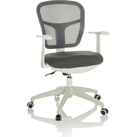 Bürostuhl / Drehstuhl TOP 108 W Netzstoff / Stoff grau hjh OFFICE