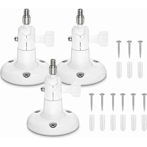 Lot de 3 supports muraux réglables pour caméras ARLO HD/ARLO PRO/ARLO PRO2/ARLO GO/ARLO ULTRA/WYZE CAM PAN. utilisables en intérieur et en extérieur pour la sécurité de votre domicile. (1/5)