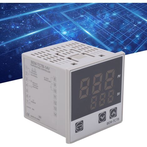BERM Halbleiter-Temperaturregler, PID-Temperaturregler 100-240V AC BEM-TC7B-14V (1/5)