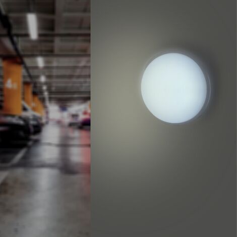 Applique LED Murale 20W Blanche Ronde IP65 - Blanc Froid 6000K - 8000K - SILAMP (1/5)