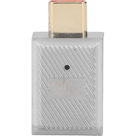 Adaptateur USB femelle vers USB-C mâle droit avec témoin lumineux, convertisseur Type-C 10 Gbit/s 120 W pour smartphones, ordinateurs portables et tablettes. (1/5)