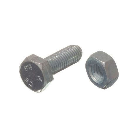 Lot de 50 boulons hexagonaux M30 mm - Grade 4,8 - Plaqué zinc BZP (1/2)