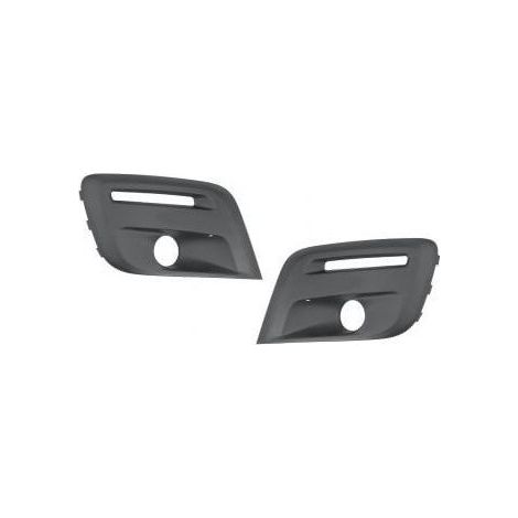 Grilles de pare-choc avant noires avec trou anti-brouillard kit Peugeot Partner 2015-2018