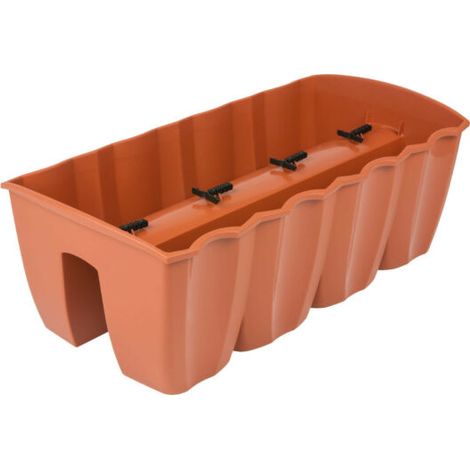 Vaso da fiori con ringhiera CROWN DCRO600 Terracotta (1/4)