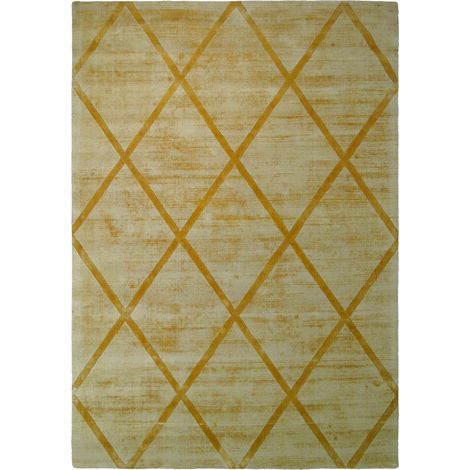 Tappeto a pelo corto Luxury 210 in viscosa con design a rombi (1/4)