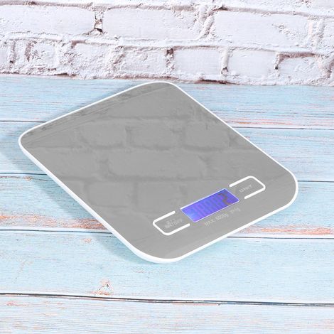 Balance électronique portable en acier inoxydable 5 kg / 1 g pour la cuisine et la pâtisserie. (1/5)