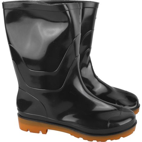 Bottes de pluie taille 41, imperméables, mi-mollet, antidérapantes, chaudes et confortables, pour homme, idéales pour le jardinage et le lavage de voiture. (1/5)