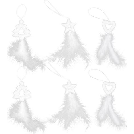 6 pièces de suspension en mousse de Noël