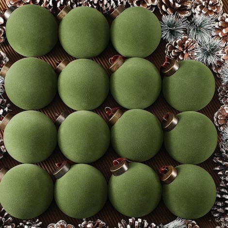 Boules De Noël En Velours - 15 Pièces - Diamètre 8 Cm - Décorations Festives Résistantes Pour Arbre De Noël Et Intérieur (1/5)