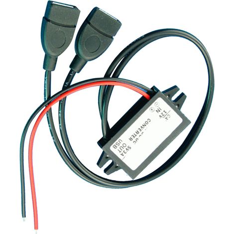 Module convertisseur DC vers Buck, adaptateur d'alimentation 12V 5V, régulateur de tension réduit, double sortie USB sans cosse (1/5)