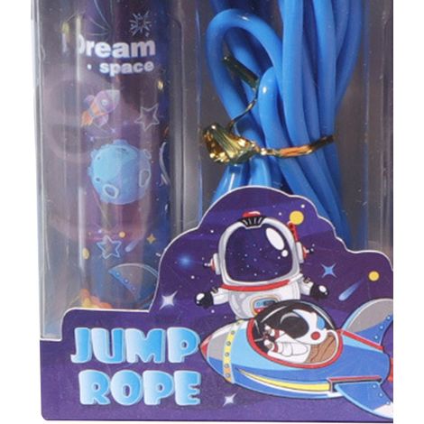 Corde à sauter pour enfants en PVC, motif dessin animé mignon, sans nœuds, idéale pour l'entraînement, le fitness, les cours de maternelle et les jeux de société. (1/5)