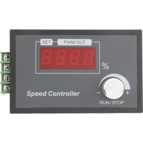 Drehzahlregler mit intelligentem Tastendruck, PWM-Stromregelung, Gleichstrom-Bürstenmotorregler DC 6–60 V (1/5)