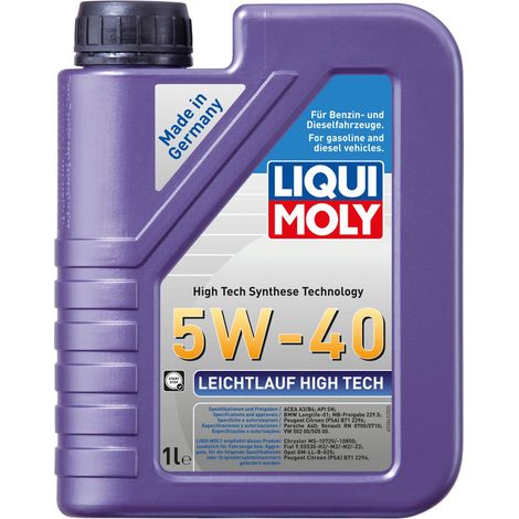 Liqui Moly Motoröl Leichtlauf High Tech 5W-40 1 L Motoröle (1/3)
