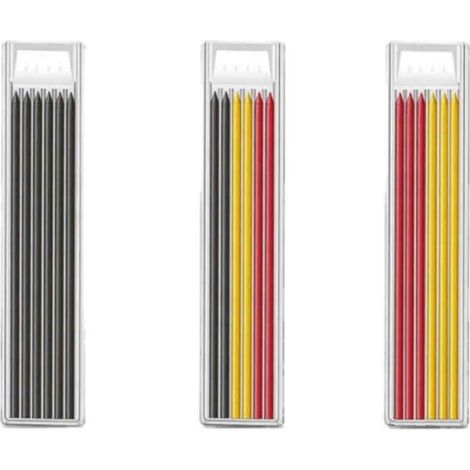 24 Mines de crayon, 2,8 mm, Graphite imperméable, Recharges pour crayon de charpentier, Travail du bois（Q3 : Nouveaux produits pour le mois d'août） (1/5)