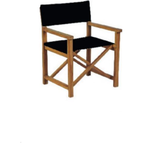 COPPIA SEDIE SEDIA REGISTA IN LEGNO NERE 2pz 58x50xh84,5cm GIARDINO VERDELOOK