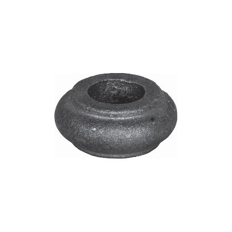 Garniture pour barreaux de diamètre Ø14mm - Hauteur 17mm largeur 35mm - Fonte galvanisable - À visser - DECO FER FORGE
