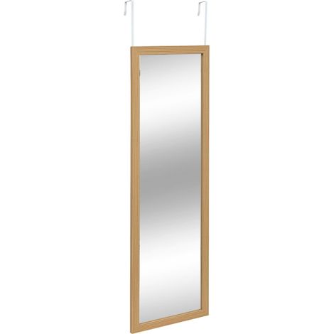 5Five Simply Smart – Miroir mural TASSO 35 x 109 cm – Installation facile sur porte – Verre et cadre en bois MDF – Forme rectangulaire pour petits espaces (1/5)